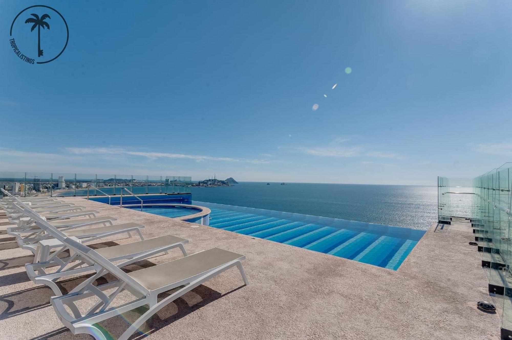 Terraza Con Vista Al Mar, Bbq Y Piscina Apartment มาซาตลัน ภายนอก รูปภาพ